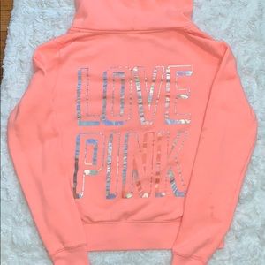 PINK Coral Zip Up Jacket